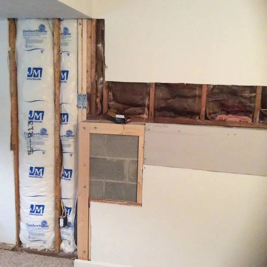 Wall insulation replacement during Odor Removal & Deodorization in Harrison